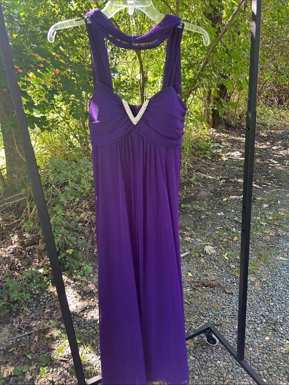 Elegant Dark Purple Dress